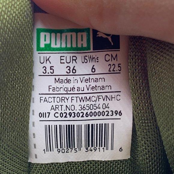 Women's Puma Fenty Rihanna Bow Olive - Picture 9 of 9